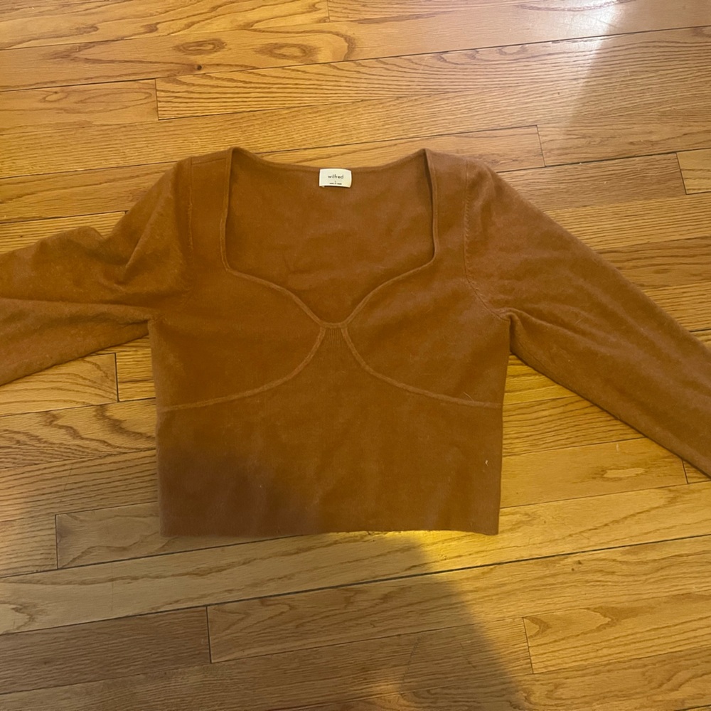 Aritzia Wilfred Greer Sweater - Chestnut